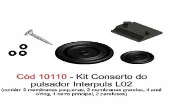 10110 - KIT CONSERTO DO PULSADOR L02 INTERPULS