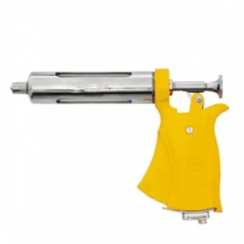 Pistola pintada ( amarelo ) Servi 50 ml com acessórios
