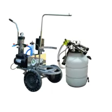 Ordenhadeira Mecânica Móvel Inox In pulse Bv 300 com suporte e um conjunto.