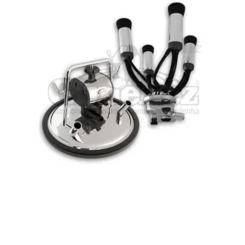 Conjunto de ordenha inox tampa 2S e pulsador QUALYPLAST