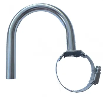 Abraçadeira inox Entrada do leite 180 - cano 50 mm - tubo 16 mm