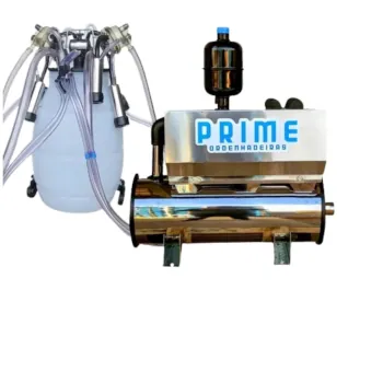 Ordenhadeira inox BV 300, motor 1 cv, 1 conjunto duplo de ordenhar