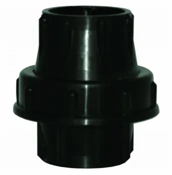 União em plástico para tubo de 38 mm ( com borracha ) 