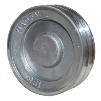 Polia A75 em alumínio com furo 17 mm ( motor ) 