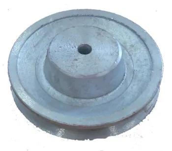 Polia A80 em alumínio com furo 17 mm ( bomba ) 