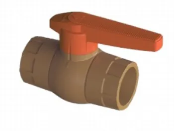 Registro de esfera em PVC para cano 50 mm soldável