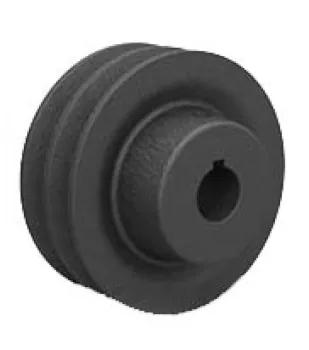Polia A95 dupla ferro com furo 28 mm ( motor acima 3 cv ) 