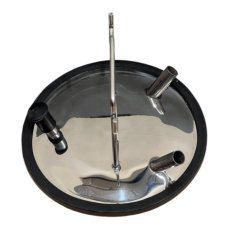 Tampa do tarro inox CEGA 3 FUROS - ( 1 vácuo + 2 leite ) 