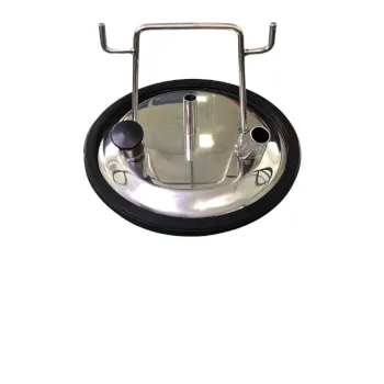 Tampa do tarro inox CEGA 3 FUROS - ( 1 vácuo + 2 leite ) 