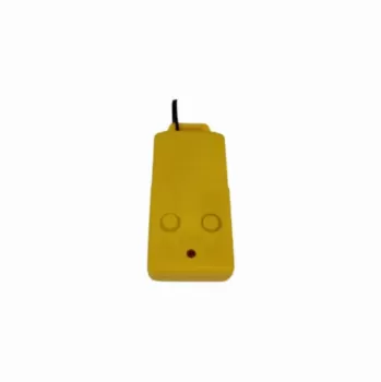 Controle calibrador do medidor amarelo tempo