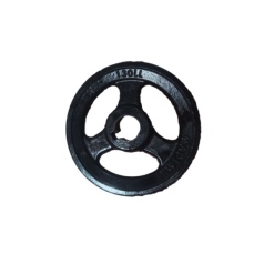 Polia A130 dupla ferro com furo 24 mm ( bomba ) 