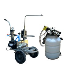 Ordenhadeira Móvel Inox In pulse Bv 450 2cv c/ sup de tarro