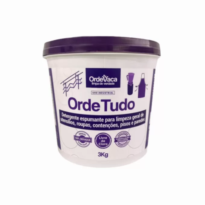 Ordetudo detergente para sala de ordenha 3kg