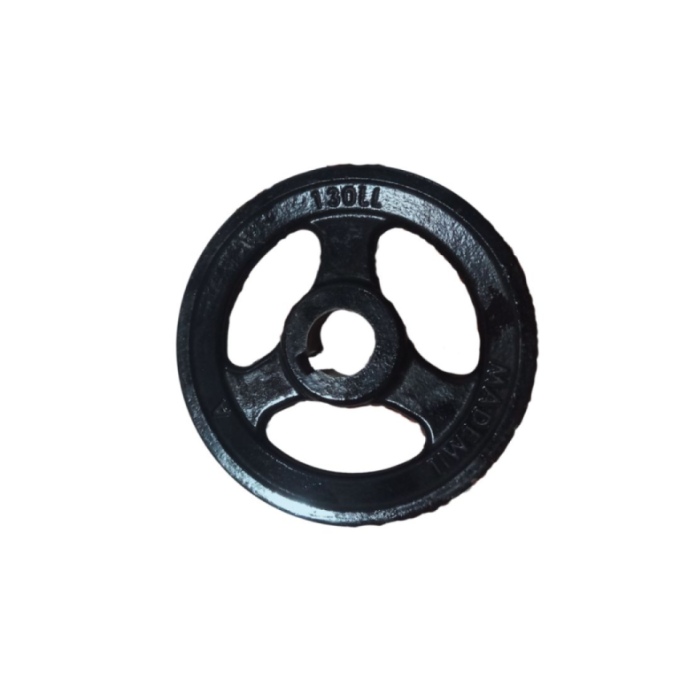 Polia A130 dupla ferro com furo 24 mm ( bomba ) 
