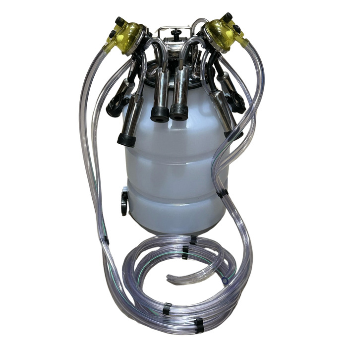 Ordenhadeira Inox Prime Balde ao Pé BV 600 litros - Motor 2 cv - De 1 a 5 conjuntos