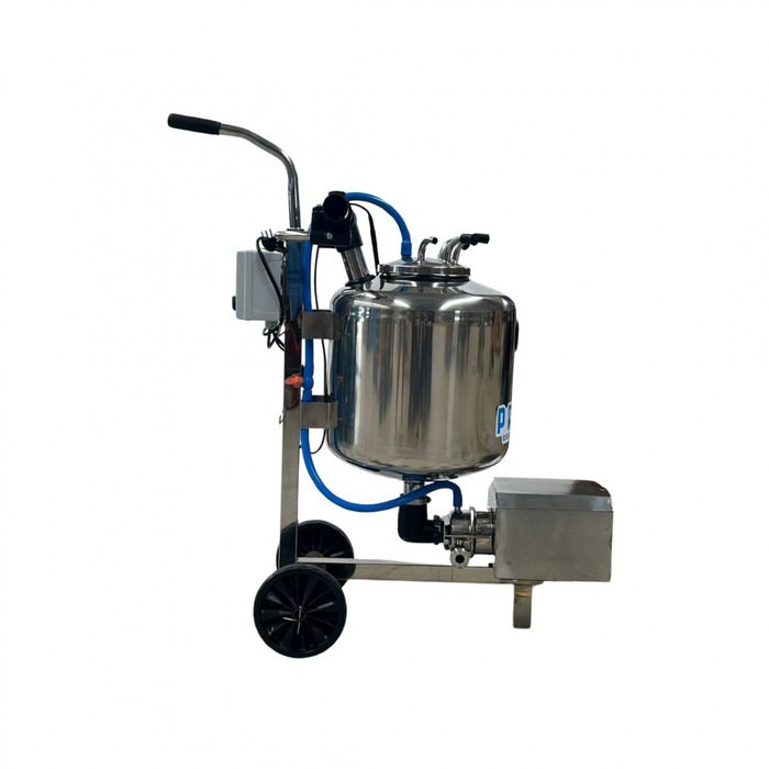 Transferidor De Leite Inox 50 Litros Com Motor Blindado