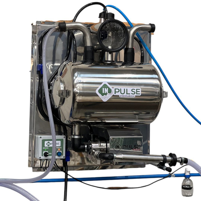 Unidade Final Inox 75 Litros Ordenhadeira Canalizada Inpulse