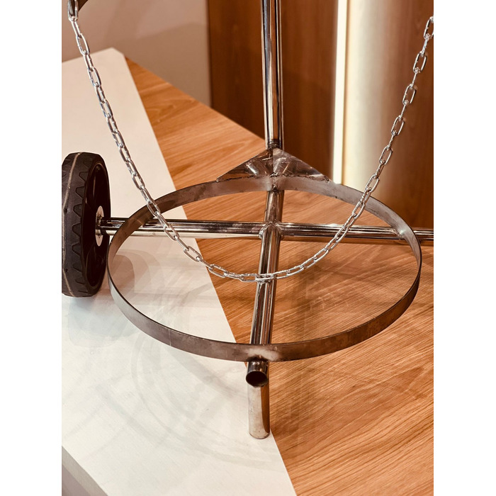 Carrinho Transpote De Latão De Leite 40/50 Lts (INOX)