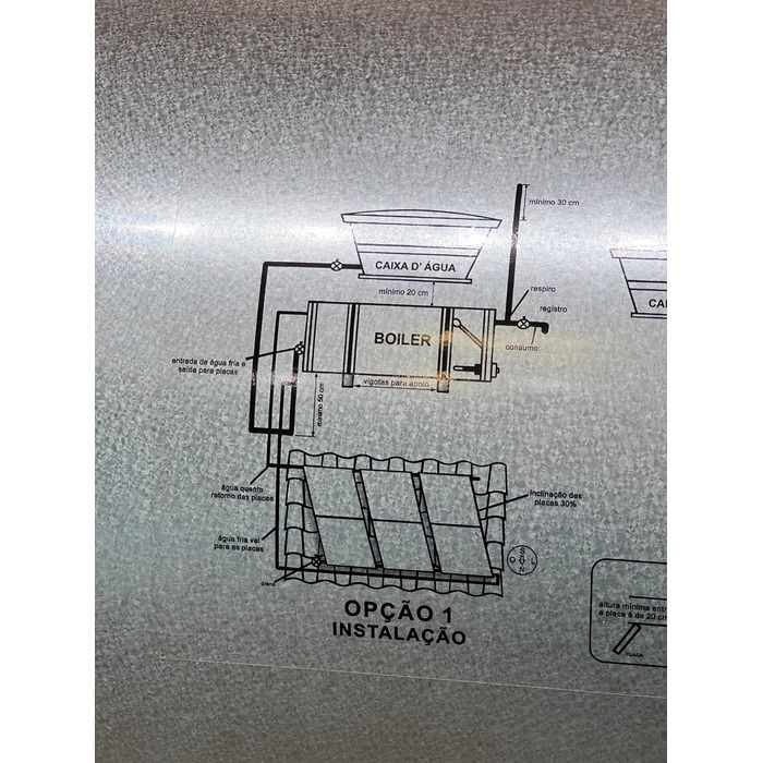Aquecedor Solar Center sol 200L
