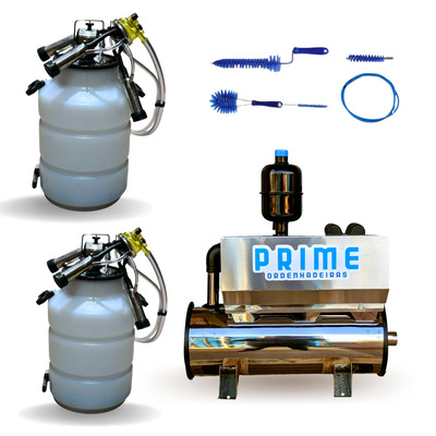 Ordenhadeira Inox Prime Balde ao Pé BV 300 litros - Motor 1 cv - até 3 conjuntos de ordenha (83010)