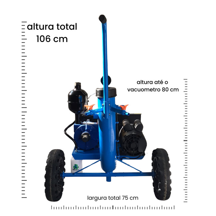 Ordenhadeira Móvel Mini Prime Bv 300 - 1 a 3 conjuntos de ordenha