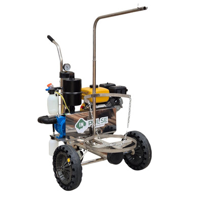 Ordenhadeira Móvel em inox com sup. de conjunto - Motor a gasolina (140112) Ordenhadeira Móvel em inox com sup. de conjunto - Motor a gasolina (140112)