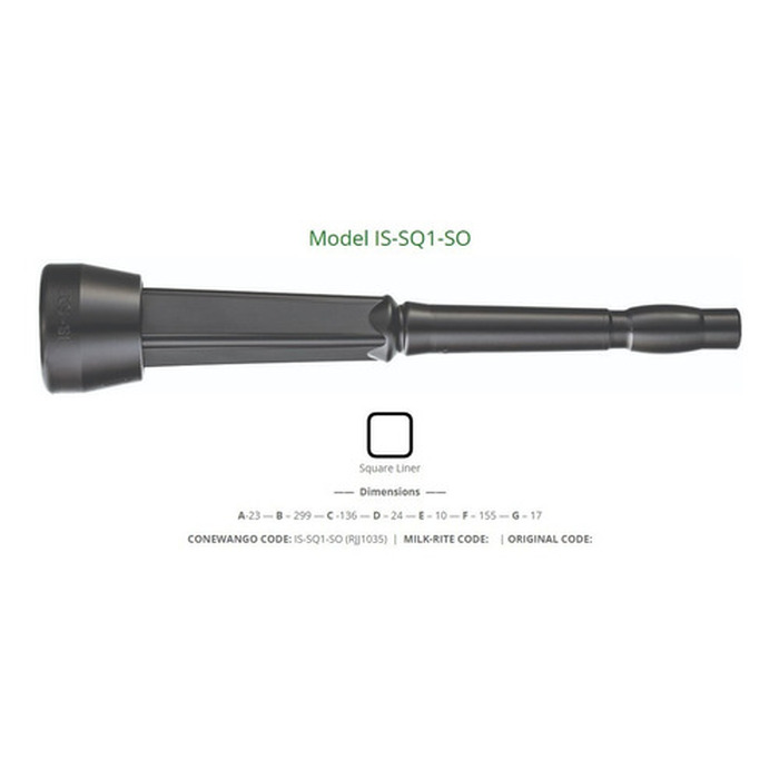 Teteira Quadrada 2 Anéis Universal 16mm Alta Vazão Conewango