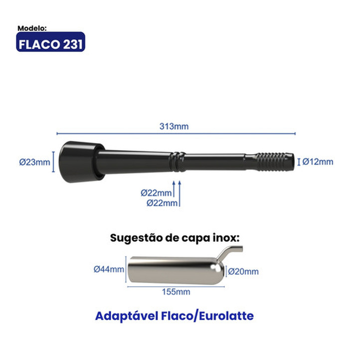 TETEIRA INSUFLADO FLACO EUROLATTE 231 ORDENHA