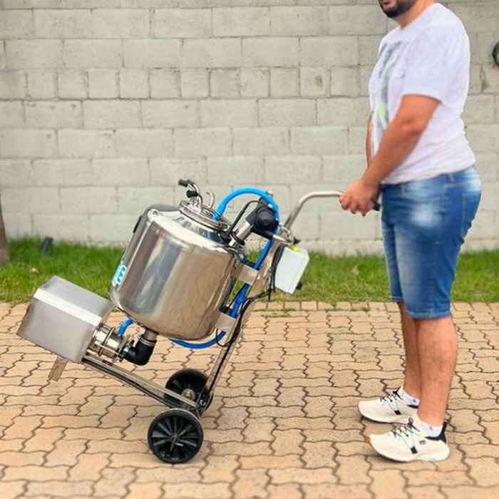 Transferidor De Leite Automático Inox 40 L Para 4 Conjuntos
