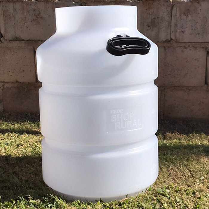 Balde Para Ordenhadeira Em Plástico 40 Litros com 3 alças