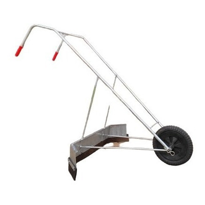 Carrinho Raspador De Esterco Em Aço Galvanizado Com Rodas 