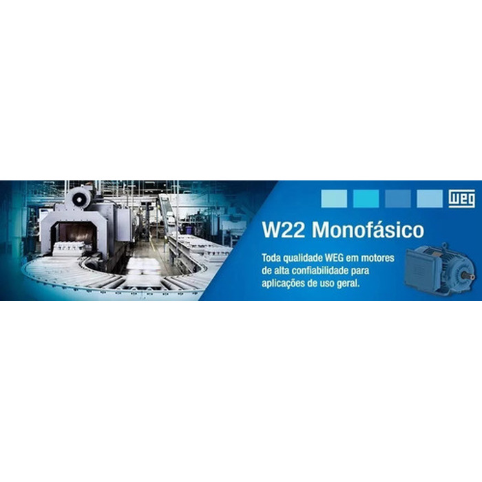 Motor Monofásico Weg 5 Cv Baixa Rotação Blindado 220/440v