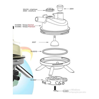 Coletor Leite 450 Premium 4x0p Completo Para Ordenhadeira Coletor Leite 450 Premium 4x0p Completo Para Ordenhadeira